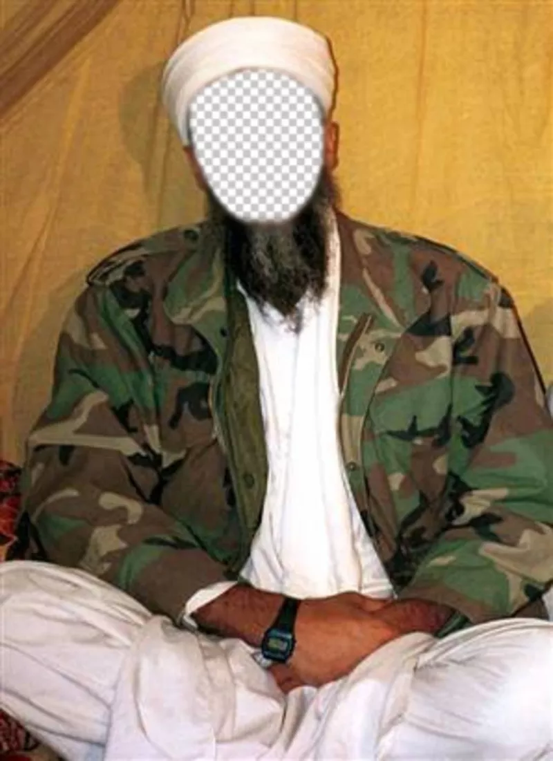 Maintenant, vous pouvez être Oussama Ben Laden avec cet effet dajouter votre visage ..