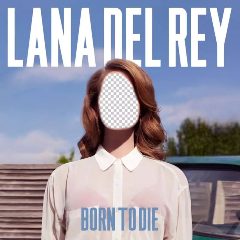 Photomontage avec la couverture de lalbum Born to Die de la chanteuse Lana del Rey. ..