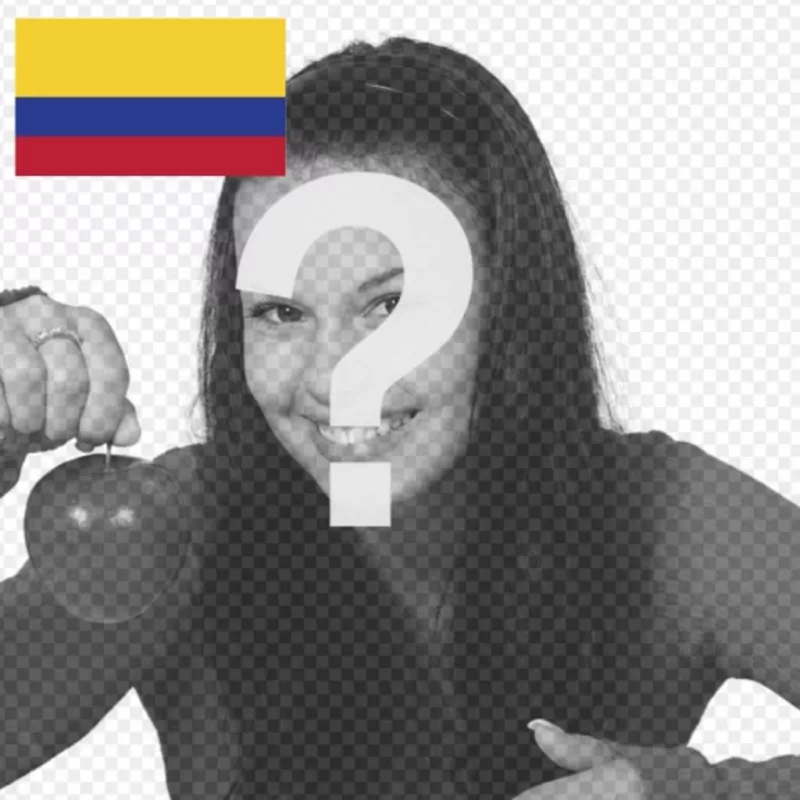 Drapeau de la Colombie pour personnaliser votre photo de profil sur les réseaux..