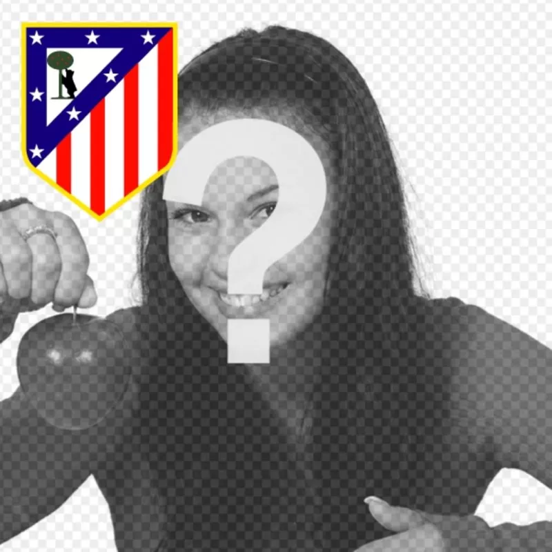 Atletico de Madrid Bouclier pour décorer votre réseau photos de profil médias sociaux avec votre équipe de..