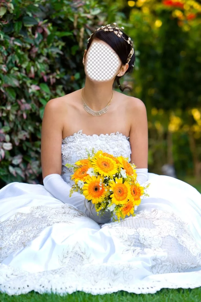 Photomontage avec une amie à customiser avec votre visage comme votre mariage ..