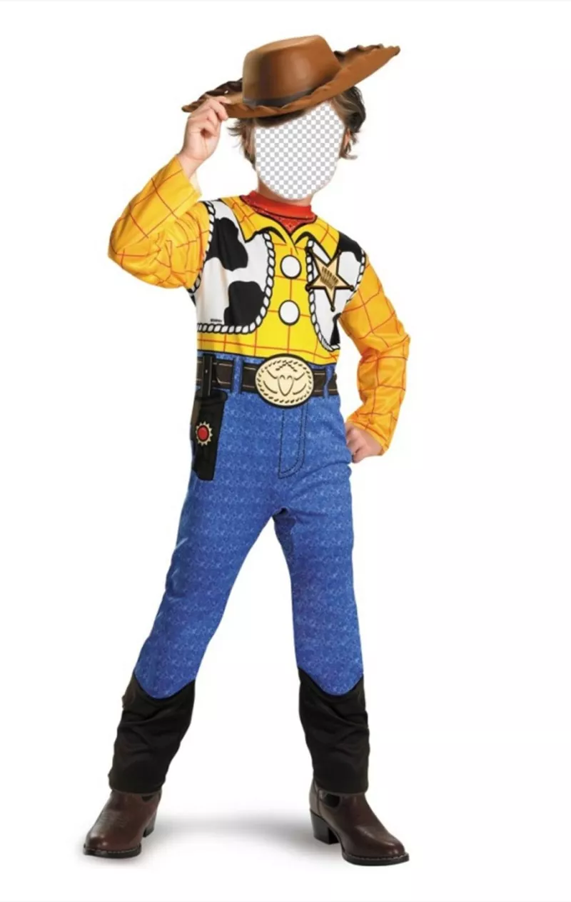 Photomontage de Woody de Toy Story pour déguiser votre enfant en ligne ..