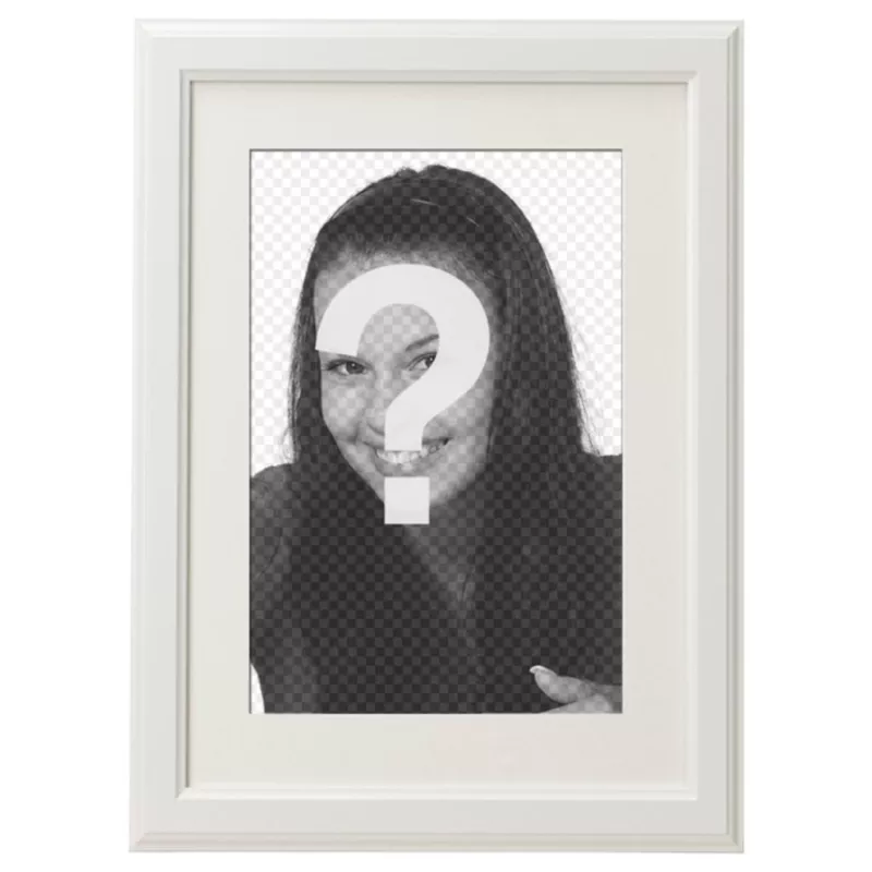 PhotoFrame blanc élégant et minimaliste pour décorer vos photos préférées et de les envoyer par email ou WhatsApp et social partage de..