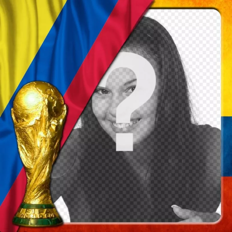 effet de photo avec le drapeau de la Colombie pour mettre votre photo arrière-plan. ..
