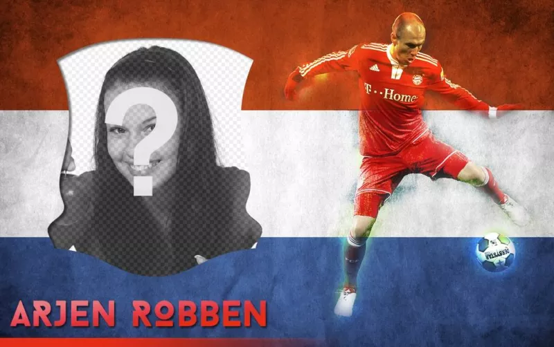 Photomontage avec le Néerlandais Arjen Robben. ..