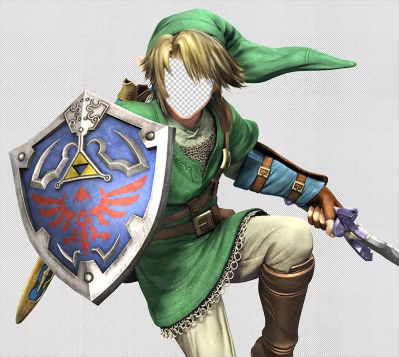 photomontages éditable être Link, du jeu Zelda ..