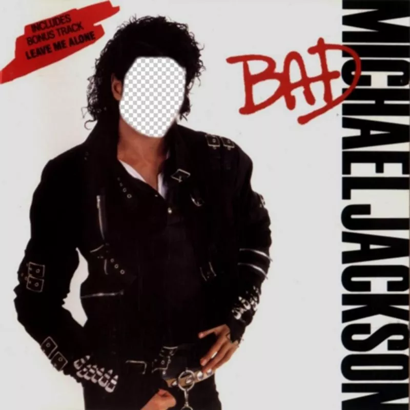 Soyez Michael Jackson sur la couverture de son album BAD ..