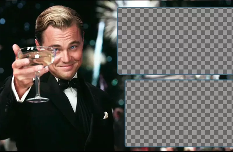 Collage de deux photos à personnaliser avec The Great Gatsby. ..