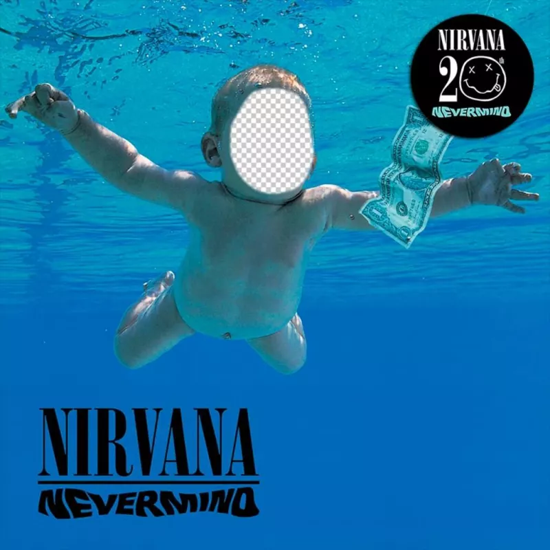 Photomontage avec la pochette du CD de Nirvana pour modifier ..