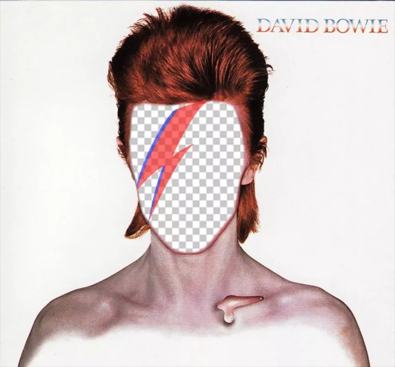 Photomontage avec la pochette du CD de David Bowie ..