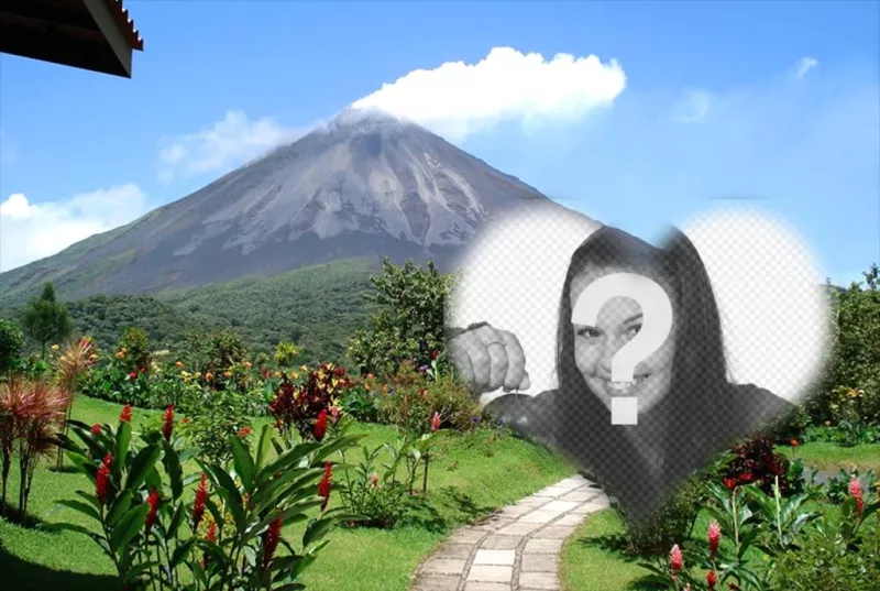Carte postale du volcan Arenal pour décorer votre image ..