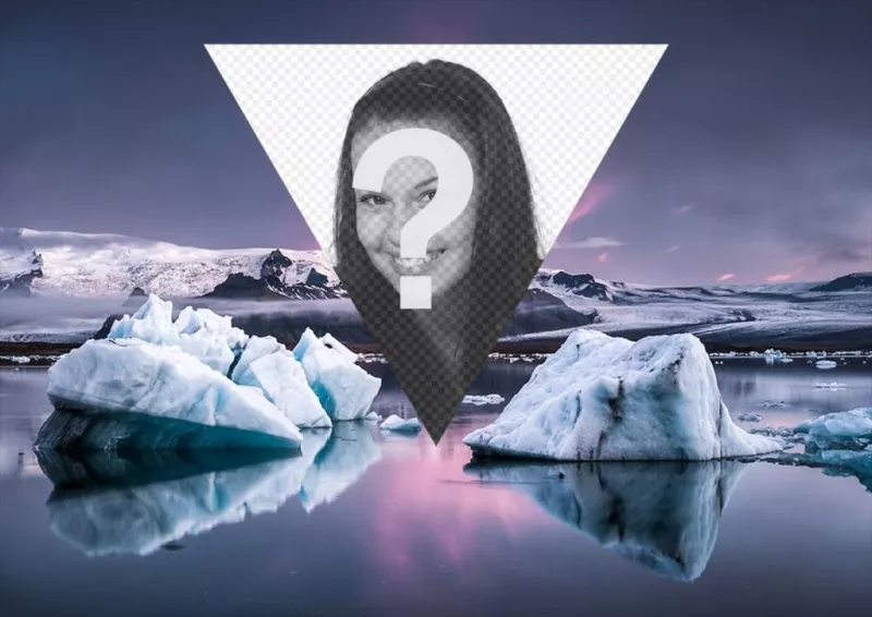 Collage Hipster de mettre votre photo sur un glacier ..