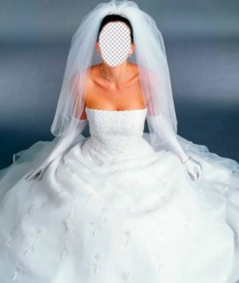 Habille la mariée en robe blanche avec ce montage photo ..