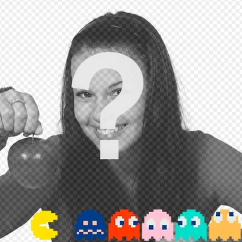 Mettez Pacman chasser les fantômes de couleurs avec ce photomontage en ligne. ..