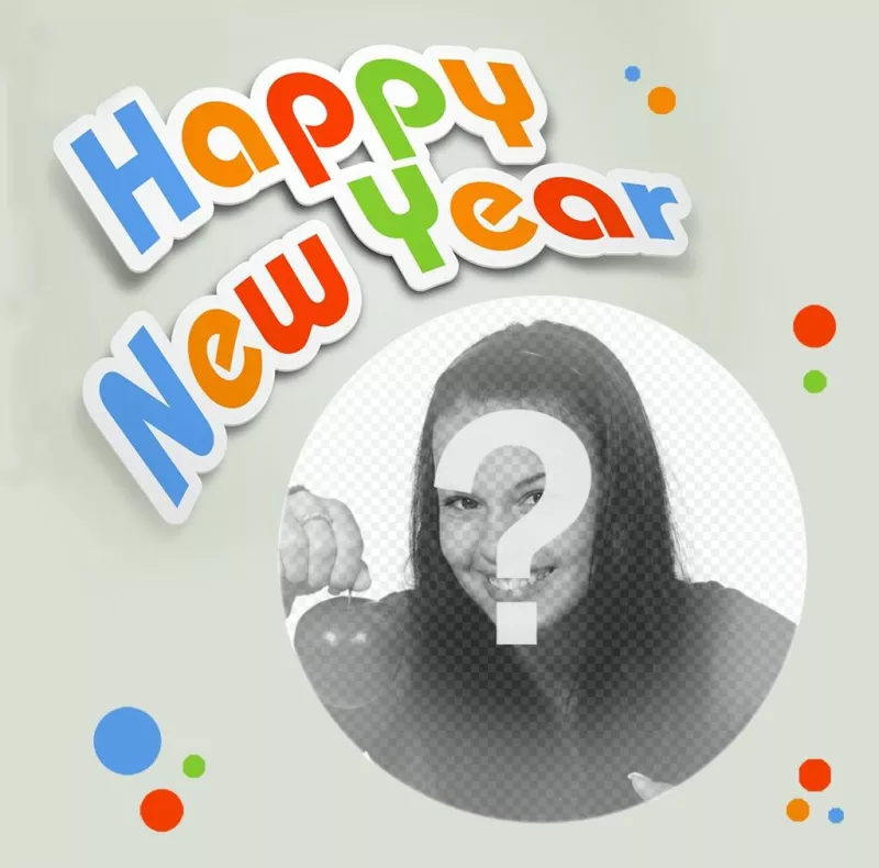 Happy New Year photomontage à votre photo ..