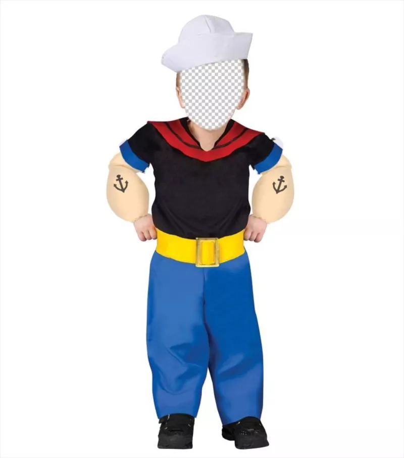 Montage dune ligne déguisement de Popeye the Sailor Man pour les enfants ..