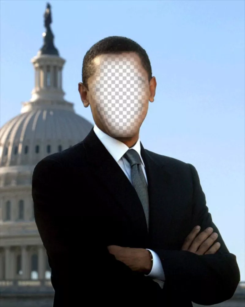 Photomontage de Barack Obama, président des Etats-Unis pour mettre votre photo ..