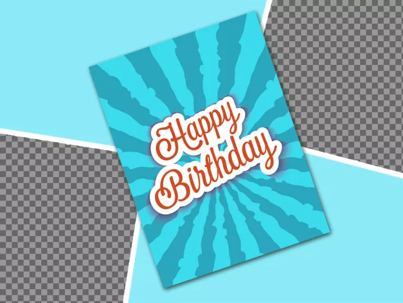 Célébrez votre anniversaire avec cette carte originale pour éditer avec deux photos ..