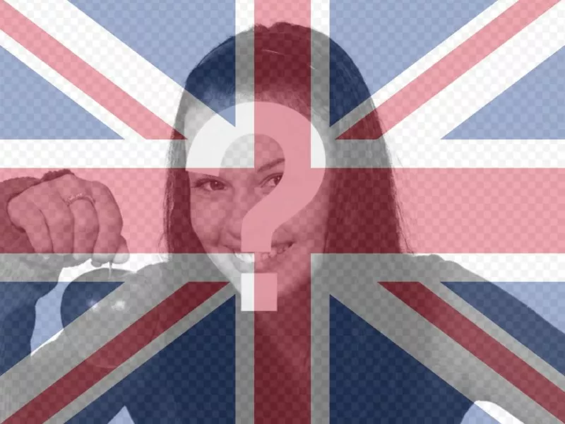Filtre de drapeau du Royaume-Uni pour superposer sur votre photo ..