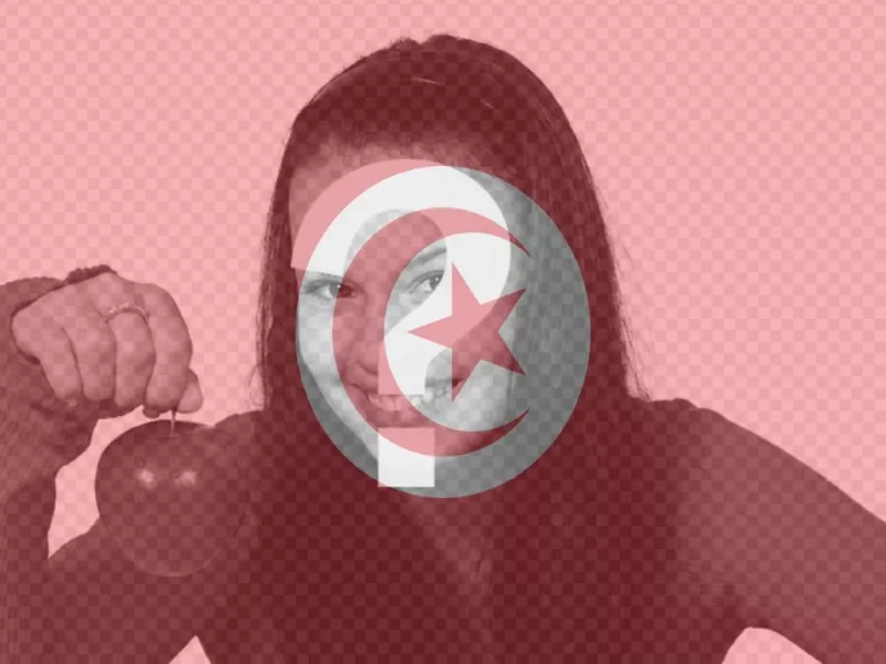Photo montage de mettre le drapeau de la Tunisie sur une photo que vous..