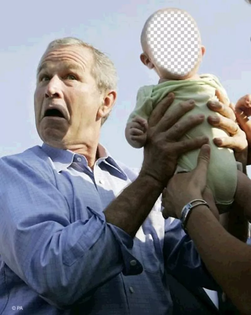 Modifier cette photo montage fun avec George Bush et un ..