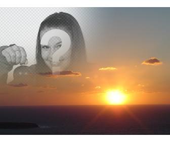 avec ce montage vous pouvez editer un coucher soleil sur cote faire un collage avec une reduction votre photo ideal pour les visages