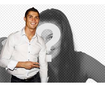 Montage photo pour mettre votre photo avec Cristiano Ronaldo.