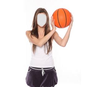 photomontage dun joueur basket-ball pour ajouter votre visage prouvez