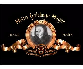 photo montage pour mettre votre image dans le logo metro goldwyn mayer