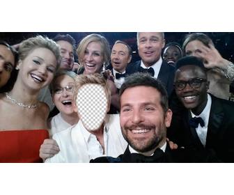photomontage du celebre selfie des oscars faire avec votre photo