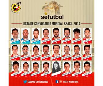 photomontage selection espagnole pour coupe du monde 2014 au bresil