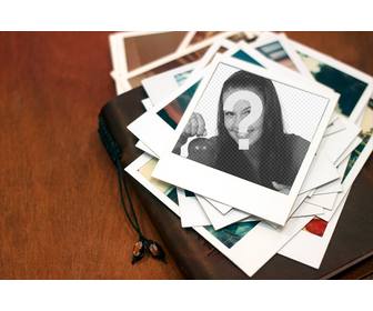 creez utiles pour repondre vos photos dans un cadre polaroid comme une montagne photos souvenirs