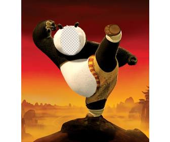 soyez kung fu panda avec ce photomontage vous pouvez modifier pour effet fun