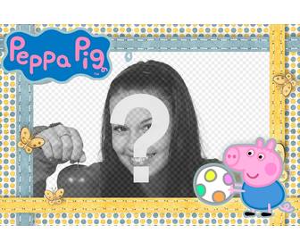 peppa pig cadre photo