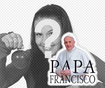 photo pape francisco pour mettre dans vos photos comme un autocollant