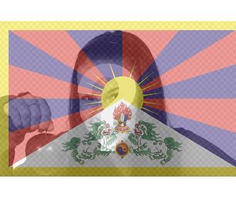 filtre drapeau du tibet photo vous pouvez utiliser comme photo profil