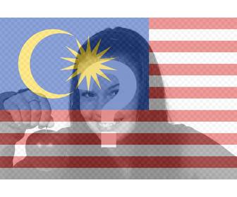 filtre virtuel pour ajouter sur vos photos le drapeau malaisie