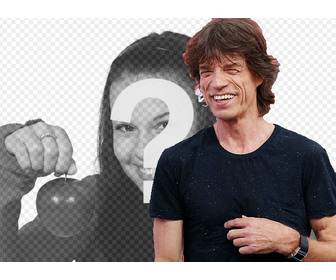 Créer un montage photo avec le célèbre chanteur Mick Jagger des Rolling Stones
