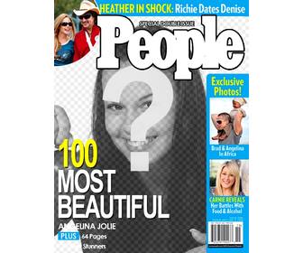 Photomontage pour mettre votre photo sur la couverture du magazine People