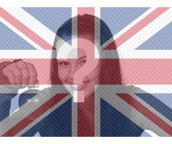 filtre drapeau du royaume-uni pour superposer sur votre photo