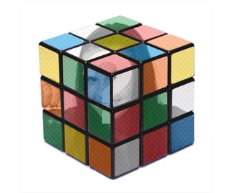 photomontage mettre une photo sur une couleur rubik cube complet