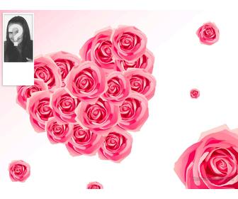 contexte twitter ou vous pouvez mettre votre photo sur le cote avec un fond roses forme coeur