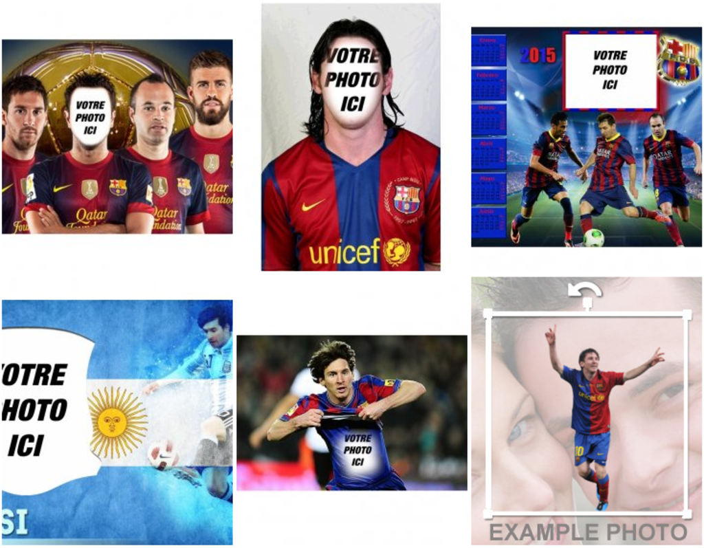 Photomontage de mettre votre photo avec Messi