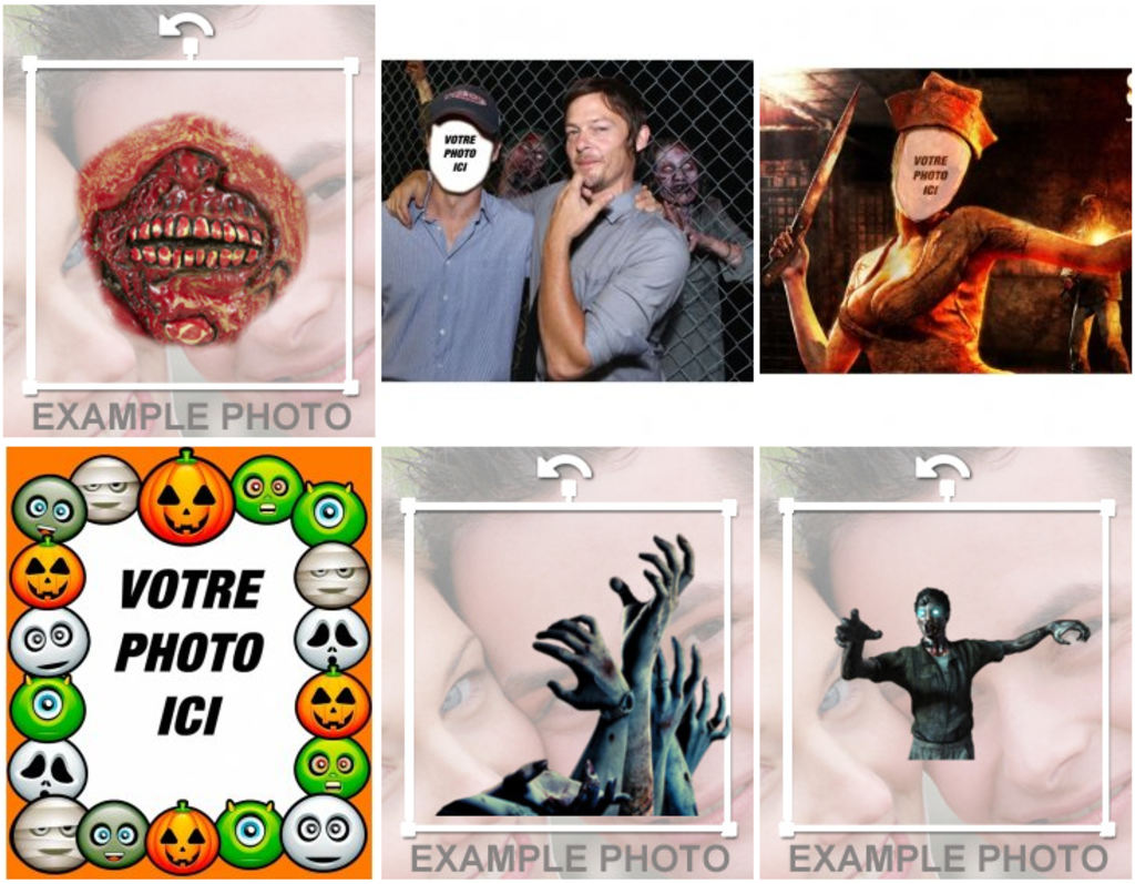 Photomontages et effets de photo sur les zombies ou sur The Walking Dead