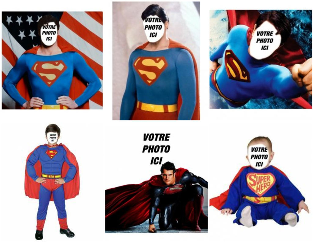 Superman effets d'une photo à faire avec vos photos