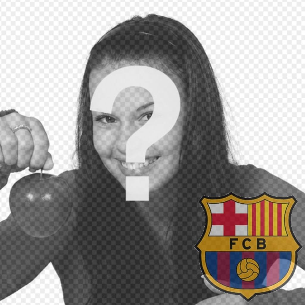 Photomontage de mettre le bouclier du FC Barcelone dans votre..