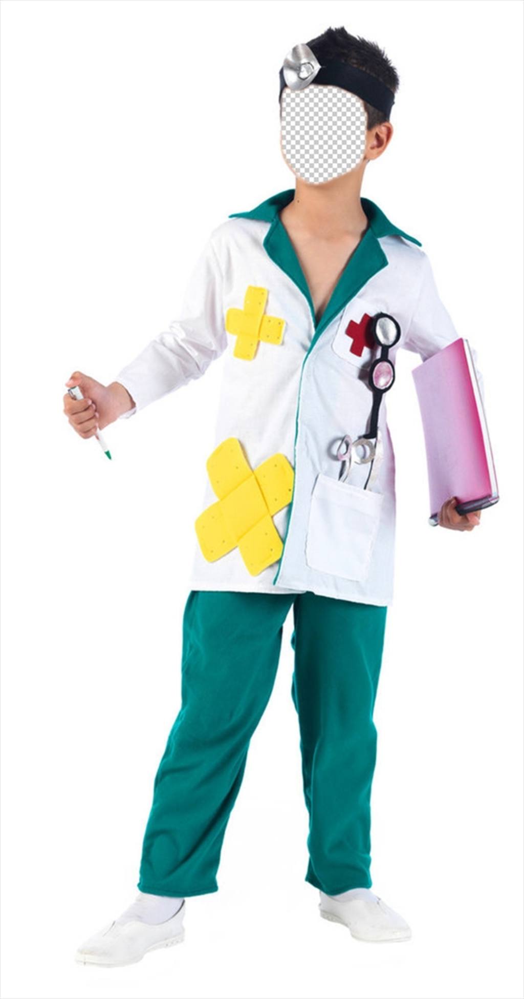 Enfants Photomontage de porter un costume de chirurgiens en ligne ..