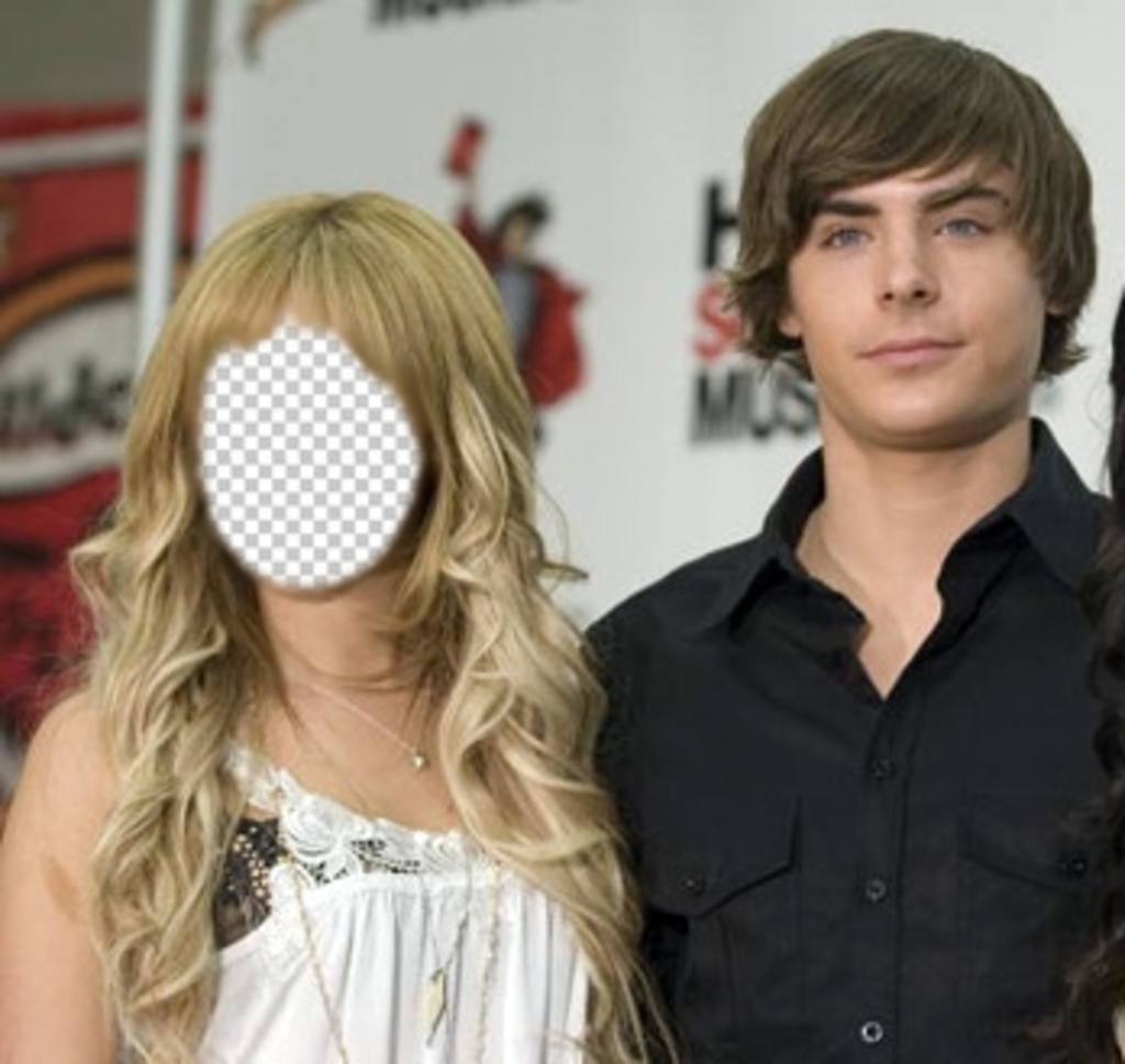 Photomontage de mettre votre visage sur Ashley Tisdale avec Zac Efron ..