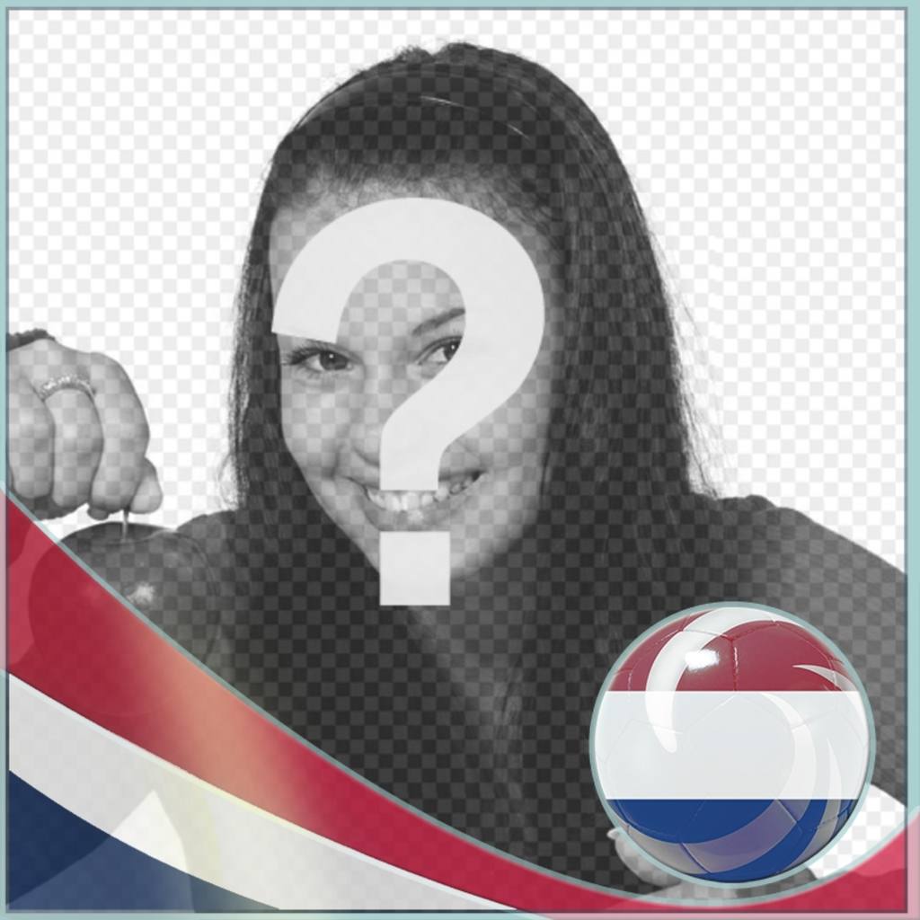 Photomontage avec le drapeau des Pays-Bas de mettre vos photos. ..