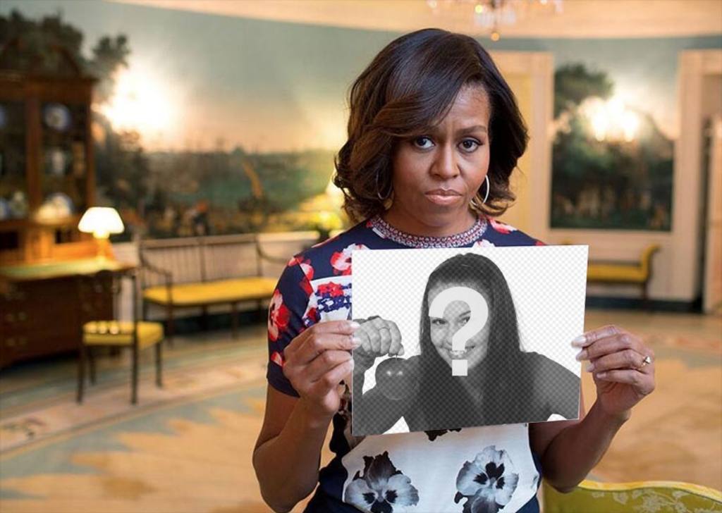 Photomontage avec Michelle Obama la tenue de votre image. ..
